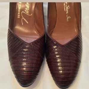 GENUINE REPTILE Shoes Women Sz  6 1/2 AAAA N Vtg